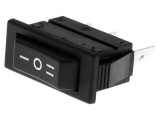 Rocker SP3T 16A/250VAC 20A/28VDC Negru ON-OFF-ON