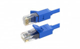 Cablu de retea rotunjit UGREEN NW102 Ethernet RJ45 , Cat.6, UTP, 15m (albastru)
