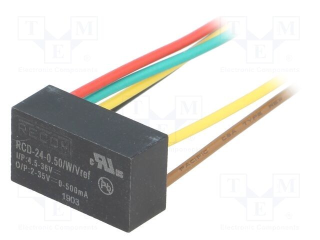 Convertor DC/DC RECOM RCD-24 4,5-36V intrare 2-35V ieșire 0,5A pentru LED