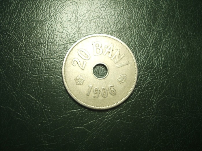 20 BANI 1906 VARIANTA FARA J / BRUXELLES