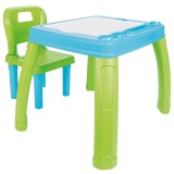 Cumpara ieftin Set Masuta cu scaun pentru copii Pilsan Study Table blue