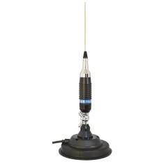 Antena CB PNI S9 lungime 120 cm si magnet cu fluture PNI 120 DV 125 mm inclus