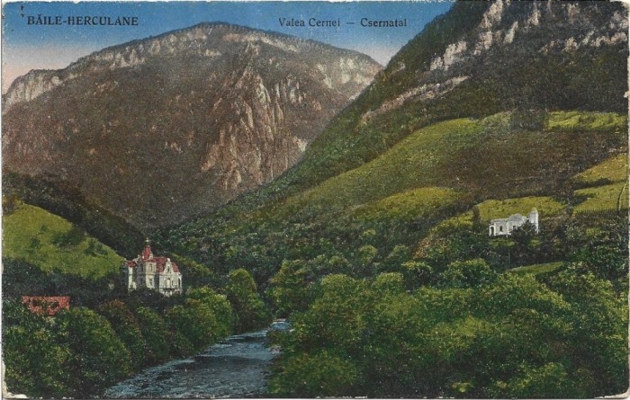 CP765N Băile Herculane, Valea Cernei &ndash; Csernatal, Editura Viliam Krizs&aacute;ny, Băile Herculane, 1930, carte poștală