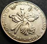 Cumpara ieftin Moneda TURISTICA 25 CENTAVOS - CUBA COMUNISTA, anul 1981 * cod 2739, America Centrala si de Sud