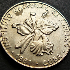 Moneda TURISTICA 25 CENTAVOS - CUBA COMUNISTA, anul 1981 * cod 2739