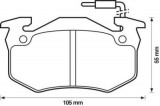 Placute frana fata Renault Clio 1 (B/C57, 5/357), 05.1990-09.1998, marca SRLine S70-0391