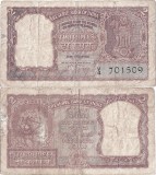 1957, 2 rupees (P-29b) - India