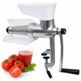 Masina manuala de tocat rosii si storcator din aluminiu UK CB-1 Alb, pentru suc de rosii, bulion