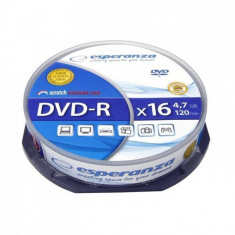 Mediu optic Esperanza DVD-R 4.7GB 16x 10 bucati foto