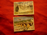 2 Timbre Angola Portugheza 1965 - Baraje- val.2,5 si 4,5 $ , stampilate, Stampilat