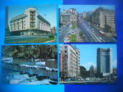 HOPCT LOT 1978 BUCURESTI -4 CARTI POSTALE-CIRCULATE foto