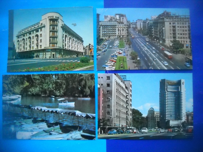 HOPCT LOT 1978 BUCURESTI -4 CARTI POSTALE-CIRCULATE