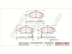 Dr!ve+ DP1010.10.0876 set placute frana,frana disc