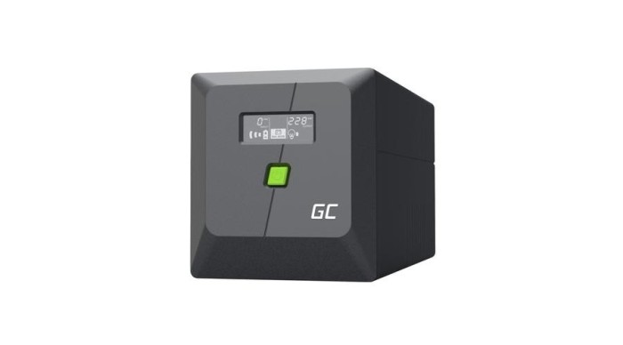 Sursă de alimentare de urgență Greencell UPS 1000VA 700W PowerProof cu afișaj LCD Sinusoidă pură