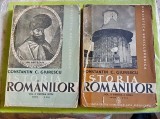 G641-C.C. GIURESCU-Istoria Romanilor 1940 volumele 2- partea 1- a si a 2- a. Stare buna interior, copertele mai uzate, cotoarele legate cu scoci.
