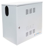 Firida 60x60x40 cm, Proconstructo Group, cutie pentru contor de gaz si regulator, gri, din tabla, cu