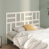 VidaXL Tăblie de pat, alb, 141x4x104 cm, lemn masiv de pin
