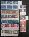 ROMANIA -1958- Centenarul marcii postale 3 SERII,nedantelat,MNH/**