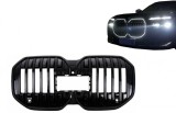 Grila Centrala cu LED BMW Seria 7 G70 (2022-) Negru Lucios