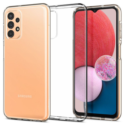 Husa Spigen Cristal Lichid pentru Samsung Galaxy A13 4G/LTE Transparent foto