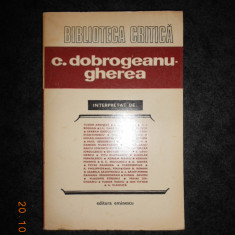 BIBLIOTECA CRITICA. C. DOBROGEANU-GHEREA