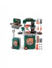 Atelier de lucru verde 3 in 1 cu unelte pentru copii
