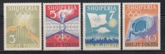 Albania 1964 - Jocurile Olimpice - Tokyo, MNH