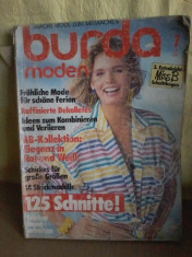 Revista Burda Moden nr. 7 juli 1985. (lb. germana) foto