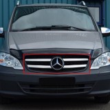 Ornament Grila Inox Mercedes Vito 2010-2014 - Accesorii Auto Inox Grila Fata