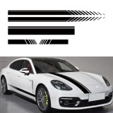 Set 5 stickere autoadezive Tuning, model "Racing Stripes V1", dimensiune 190