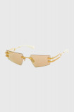 Balmain ochelari de soare FIXE culoarea auriu, BPS-123D