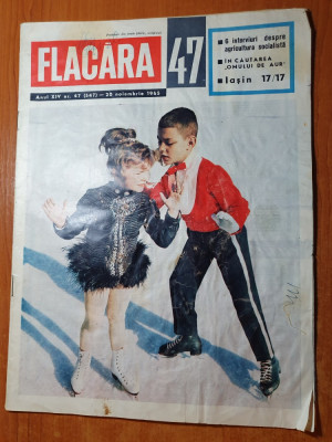 flacara 20 noiembrie 1965-filmul rom. tunelul,80 ani nasterea lui liviu rebreanu foto