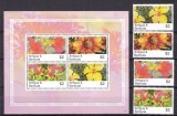 Antigua si Barbuda 2007 flori MI 4457-4460 MNH