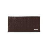 Cumpara ieftin Portofel Calvin Klein Brown Embossed Logo Secretary Wallet, din piele, Maro