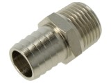 Conector filetat ştuţ alamă nichelată R 1/2 exterior PNEUMAT 3040 18-1/2