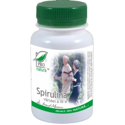 Spirulina Varsta a-III-a 150cps Medica foto