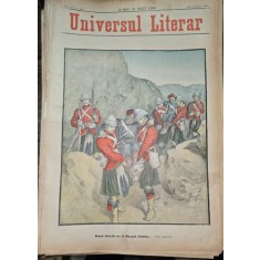 Revista Universul Literar nr.1/1898 pe coperta dupa batalia de la Dargai, India