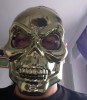 Masca Halloween Craniu Auriu Plastic, Marime Universala, Bal Mascat, Carnaval