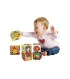 Set cuburi textile moi K&rsquo;s Kids Puzzle 6 piese, Oem