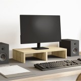 VidaXL Suport de monitor, stejar sonoma, 50x27x10 cm, lemn prelucrat
