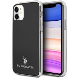 Husa TPU U.S. Polo Small Horse pentru Apple iPhone 11, Neagra USHCN61TPUBK