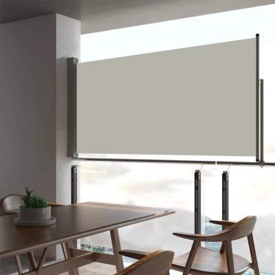 vidaXL Copertină laterală retractabilă de terasă, crem, 80 x 300 cm 48359 foto
