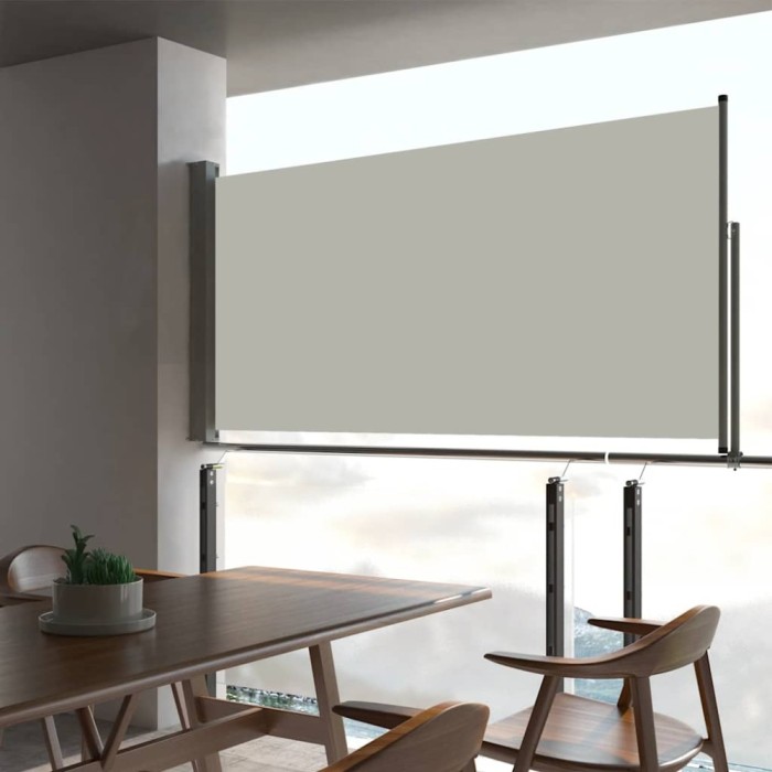 vidaXL Copertină laterală retractabilă de terasă, crem, 80 x 300 cm 48359