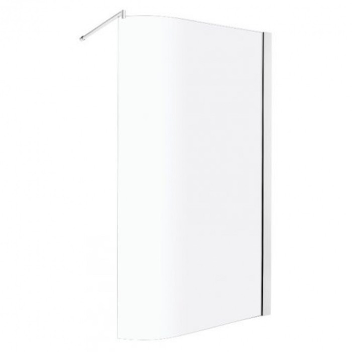 Cabină de duș Zeta Walk-In, dimensiuni 140x80-100x203 cm