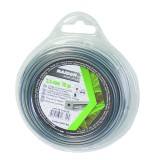 Cumpara ieftin Fir pentru trimmer rotund Raider, 2.4 mm x 15 m, fir metalic, porfil patrat