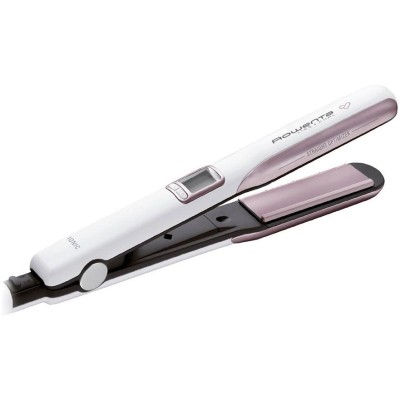 Placa de intins parul Liss &amp;amp;amp; Curls Premium Care SF7660F0, Cashmere Keratin, placi flotante, 130-200C, functie Respect, generator de ioni, LCD, alb foto