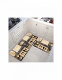 Set covorase bucatarie cu model cu tacamuri din lemn, Home