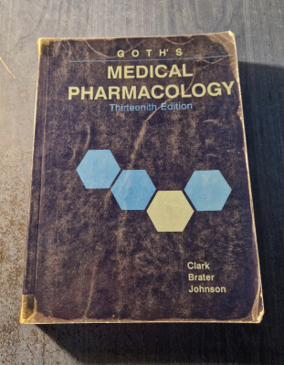 Goth s medical pharmacology Clark Brater Johnson foto