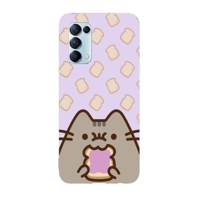 Husa compatibila cu Oppo A72, Viceversa, model Lunch time Pusheen, Silicon, TPU foto