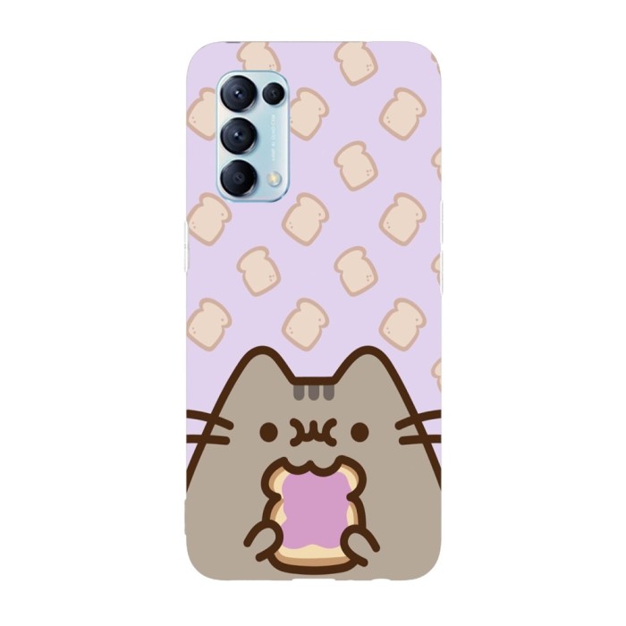 Husa compatibila cu Oppo A72, Viceversa, model Lunch time Pusheen, Silicon, TPU
